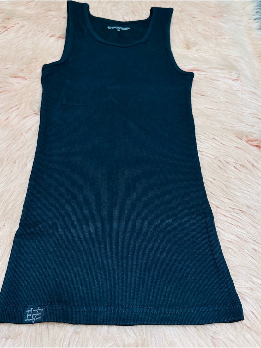 Men's Black Ribbed Tank Top by - Sleek Everyday Essential